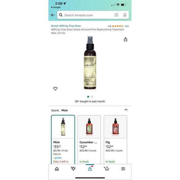 WEN‎ sweet almond mint replenishing treatment mist - Picture 3 of 3